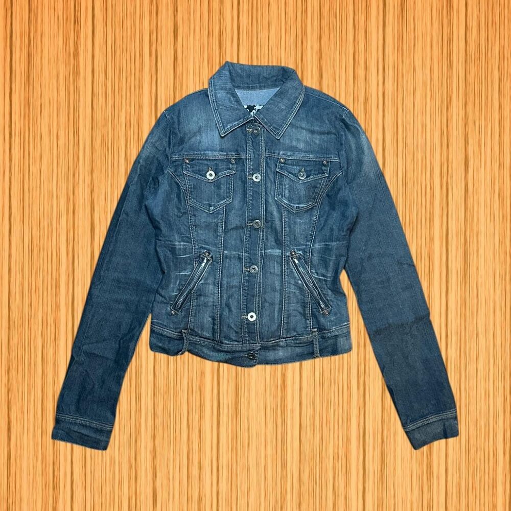 Stradivarius Women's Blue and Navy Jacket